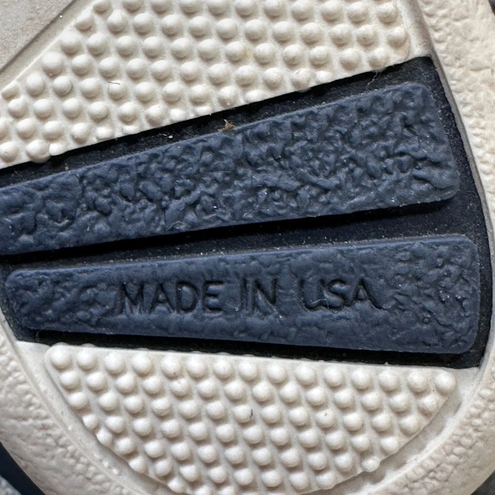 OshKosh Bgosh Vintage Infant White Leather High Top Sneakers Made in USA Size 3E